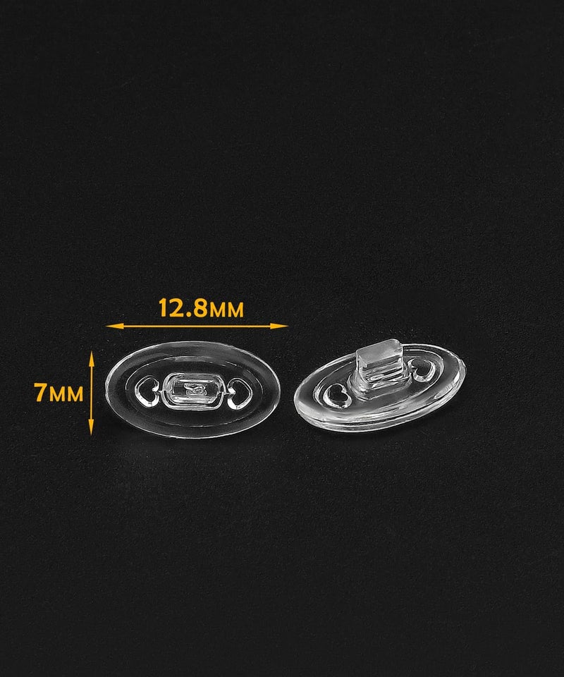LenzProse 6 Pairs Nose Pads Replacement for Oakley Wire Tap 2.0 OO4145 Sunglasses Frame, Silicone Soft Clear Nose Pieces - Image 3